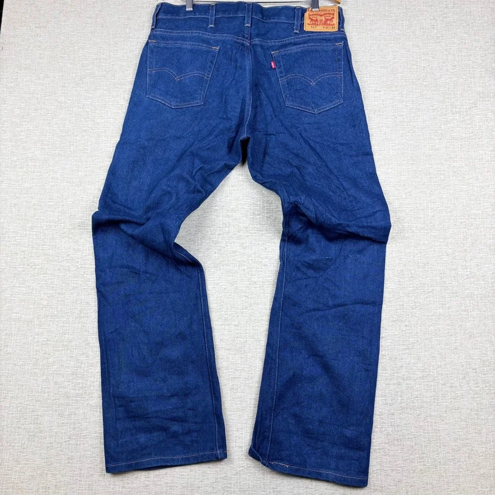 Levis 517 Mens 36x34 Vintage Style Bootcut Jeans light distress Festival Cut